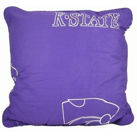 COLLEGE COVERS College Covers KSUDPPR Kansas State 16 x 16 Decorative Pillow Set KSUDPPR